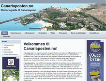Tablet Screenshot of canariaposten.no